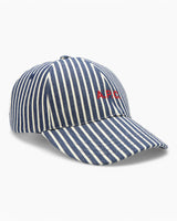 A.P.C. Charlie Cap Bleu Fonce/Blanc