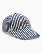 A.P.C. Charlie Cap Bleu Fonce/Blanc