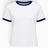 A.P.C. Contrast Trim Erkek T-Shirt Chalk