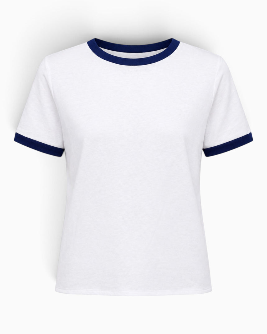 Contrast Trim Erkek T-Shirt