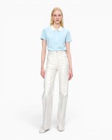 A.P.C. GOTS Short - Sleeved Kadın Polo T-Shirt Sky Blue