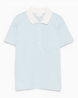 A.P.C. GOTS Short - Sleeved Kadın Polo T-Shirt Sky Blue