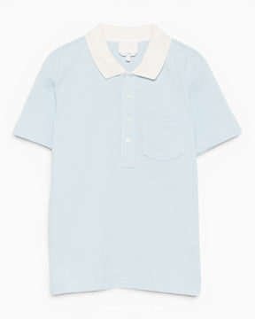 A.P.C. GOTS Short - Sleeved Kadın Polo T-Shirt Sky Blue