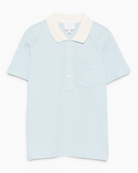 A.P.C. GOTS Short-Sleeved Kadın Polo T-Shirt Sky Blue