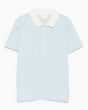 A.P.C. GOTS Short - Sleeved Kadın Polo T-Shirt Sky Blue
