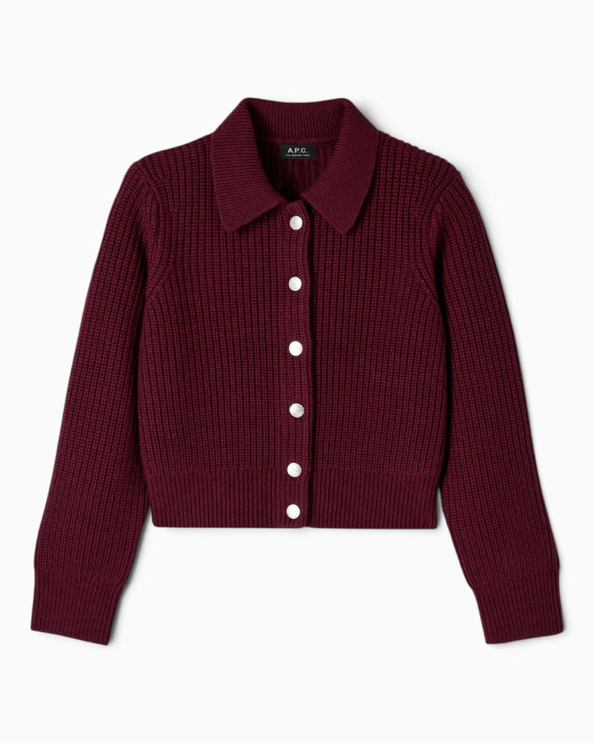 A.P.C. Jenn Kadın Hırka Gac Burgundy