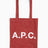 A.P.C. Tote Lou Omuz Çantası Rouge