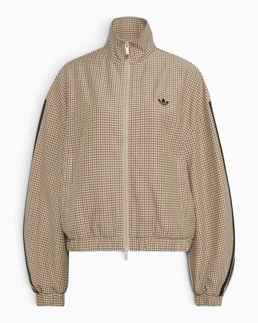 adidas Originals Badigirl Checks Track Top Kadın Ceket Crystal Linen/Aurora Coffee/Orbit Green/Vermillion