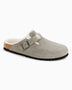 Birkenstock Boston Suede Shearling Terlik Stone Coin