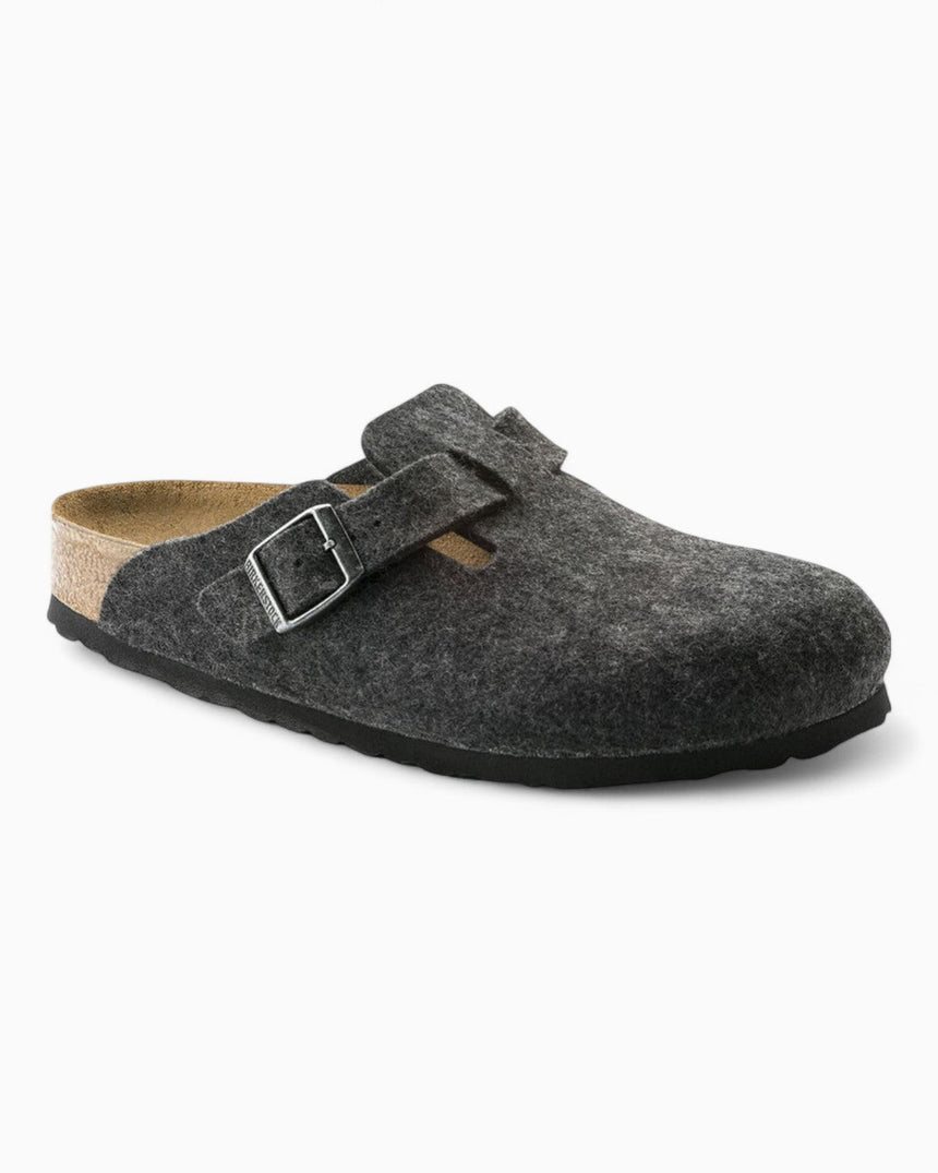 Birkenstock Boston Wooly Terlik Antrachite