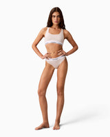 Calvin Klein 2PK Bralette Cotton Modal - Kadın Black/Oatmeal Heather