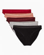 Calvin Klein Bikini 5PK Modern Logo - Kadın Blk/Gry H/Jnbrry/Cpr Earth/Rstd Rt