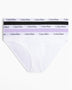 Calvin Klein Bikini Briefs 3PK Carousel - Kadın Black/White/Pastel Lilac
