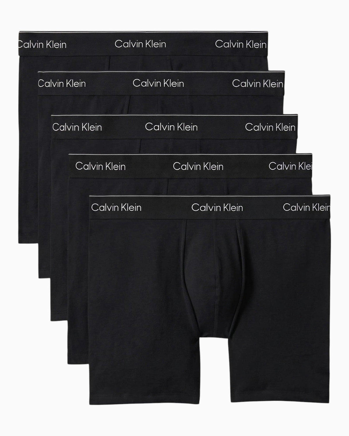 Calvin Klein Boxer Briefs 5PK Icon Cotton Stretch - Erkek Black