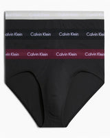 Calvin Klein Hip Brief 3PK Cotton Strech - Erkek B- Black/Tawny Port/Porpoise Wbs