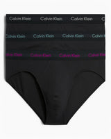Calvin Klein Hip Brief 3PK Cotton Strech - Erkek B-Wild Aster/ Auth Grey/ Arctic Lg