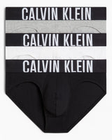 Calvin Klein Hip Brief 3PK Intense Power - Erkek Black/Grey Heather/White