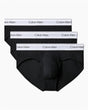 Calvin Klein Hip Brief 3PK Modern Cotton - Erkek Black