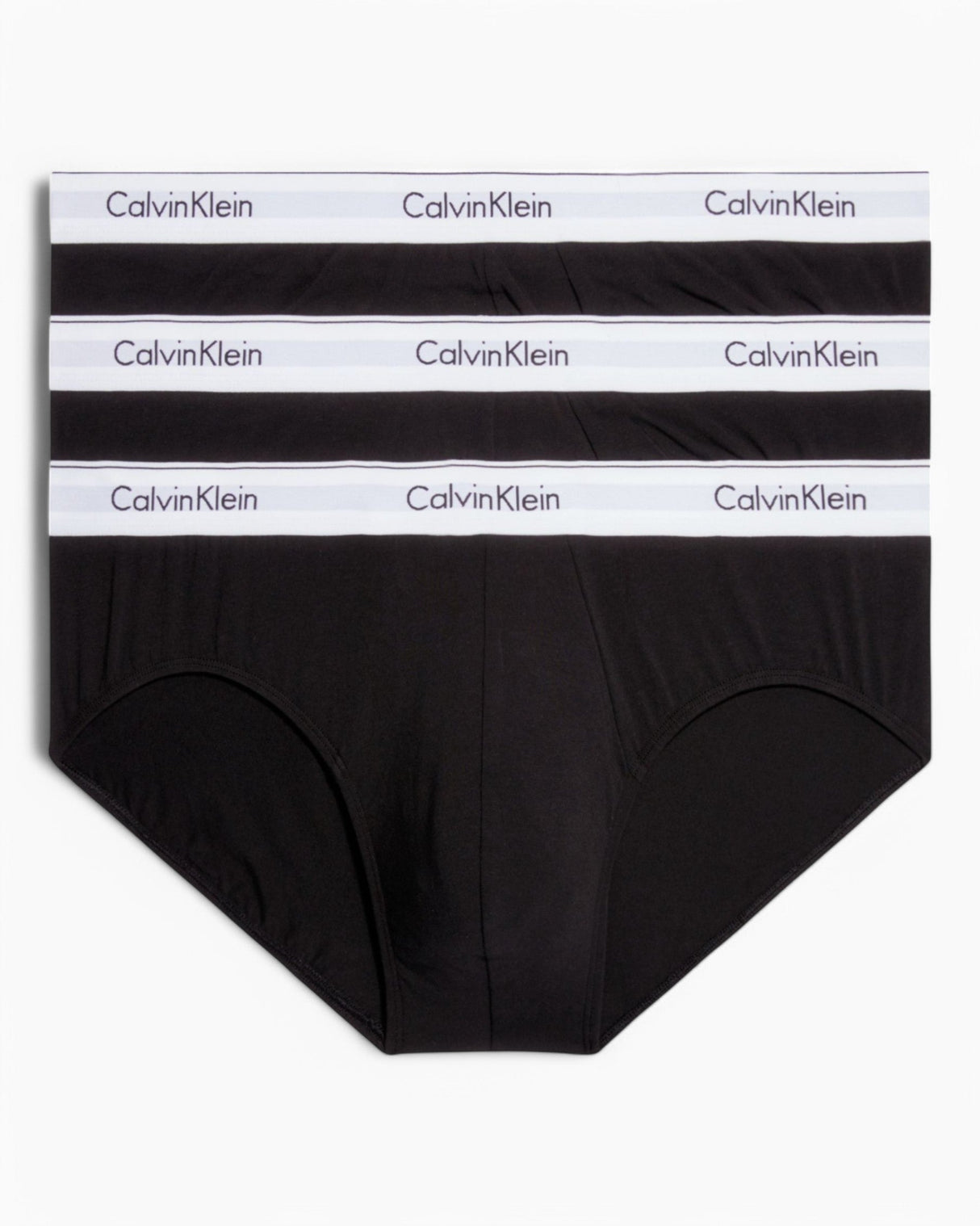 Calvin Klein Hip Brief 3PK Modern Cotton - Erkek Black