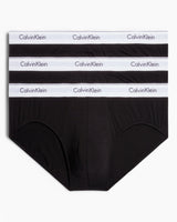 Calvin Klein Hip Brief 3PK Modern Cotton - Erkek Black