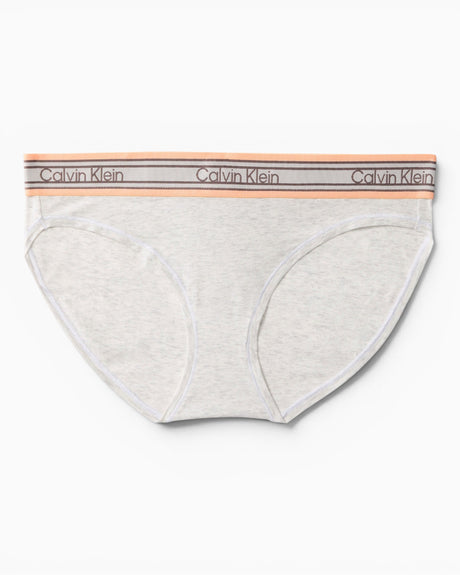 Calvin Klein Icon Cotton Modal Logo Briefs - Kadın Snow Heather