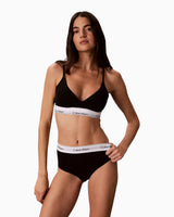 Calvin Klein Icon Cotton Modal Wirefree Push Up Bra - Kadın Black