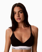 Calvin Klein Icon Cotton Modal Wirefree Push Up Bra - Kadın Black