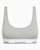 Calvin Klein Lightly Lined Bralette Modern Cotton - Kadın Grey Heather