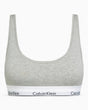 Calvin Klein Lightly Lined Bralette Modern Cotton - Kadın Grey Heather