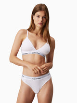 Calvin Klein Lightly Lined Triangle Bra Icon Cotton Modal - Kadın
