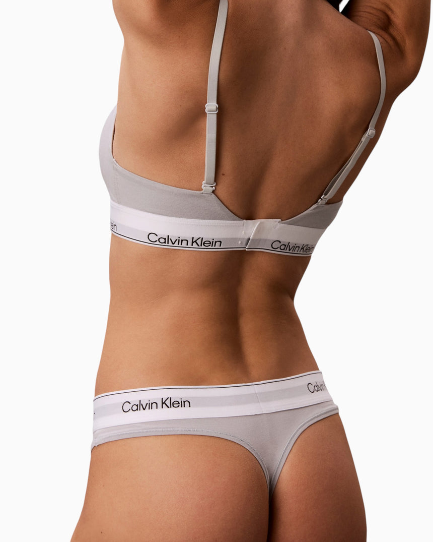 Calvin Klein Lightly Lined Triangle Bralette - Icon Cotton Modal - Kadın