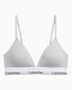 Calvin Klein Lightly Lined Triangle Bralette - Icon Cotton Modal - Kadın Harbor Mist