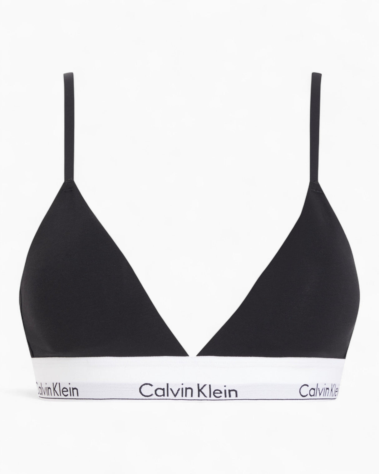 Calvin Klein Lightly Lined Triangle Icon Cotton Modal - Kadın Black(Ub1)