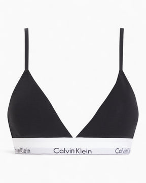 Calvin Klein Lightly Lined Triangle Icon Cotton Modal - Kadın Black(Ub1)