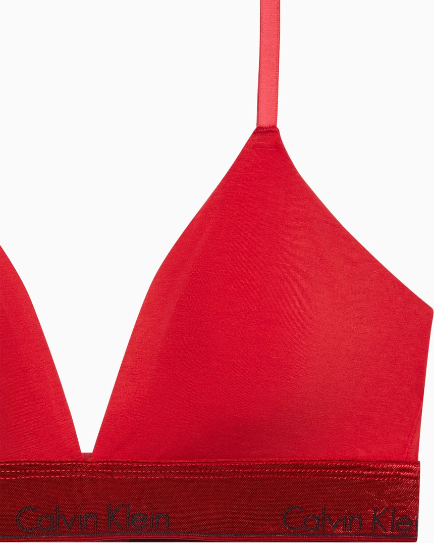 Calvin Klein Lightly Lined Triangle Icon Cotton Modal Li - Kadın