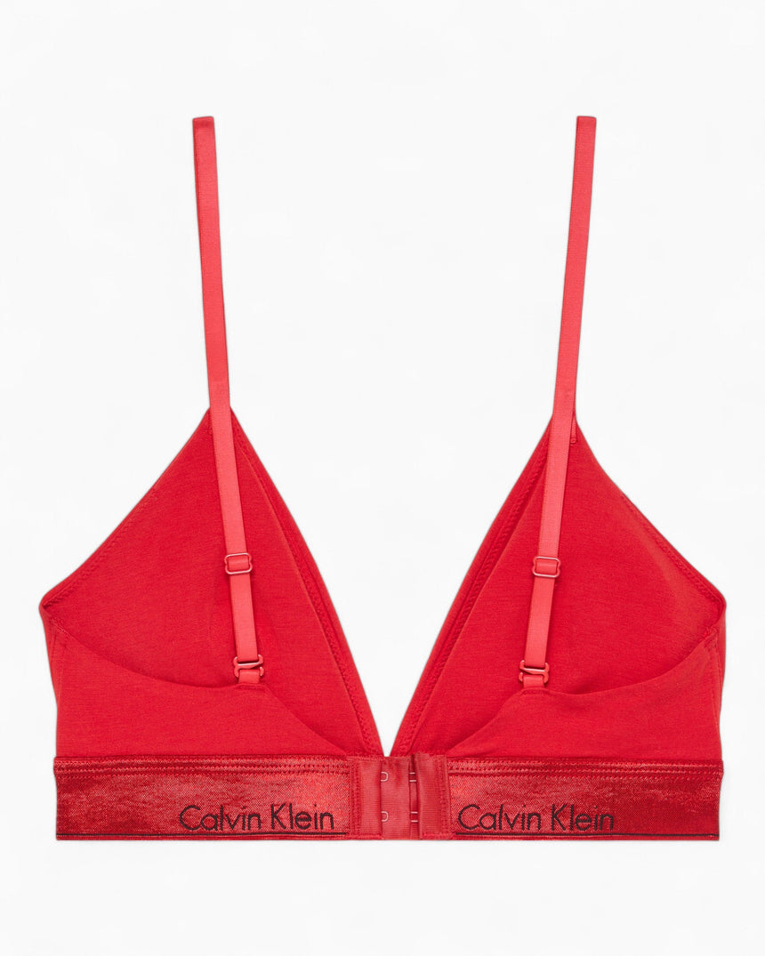 Calvin Klein Lightly Lined Triangle Icon Cotton Modal Li - Kadın