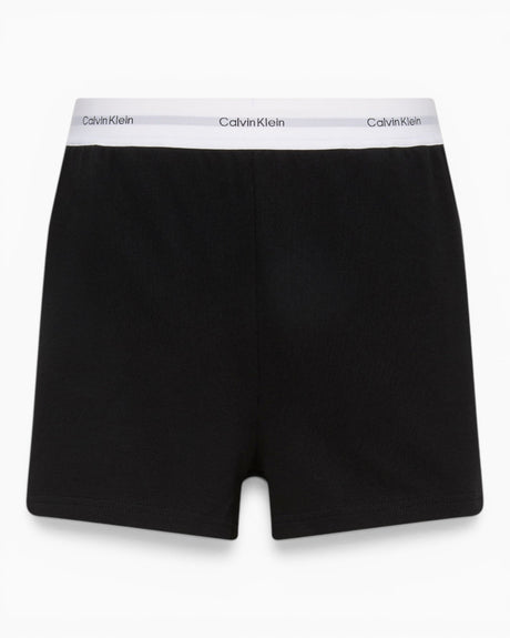 Calvin Klein Logo Jersey Pyjama Kadın Şort Black