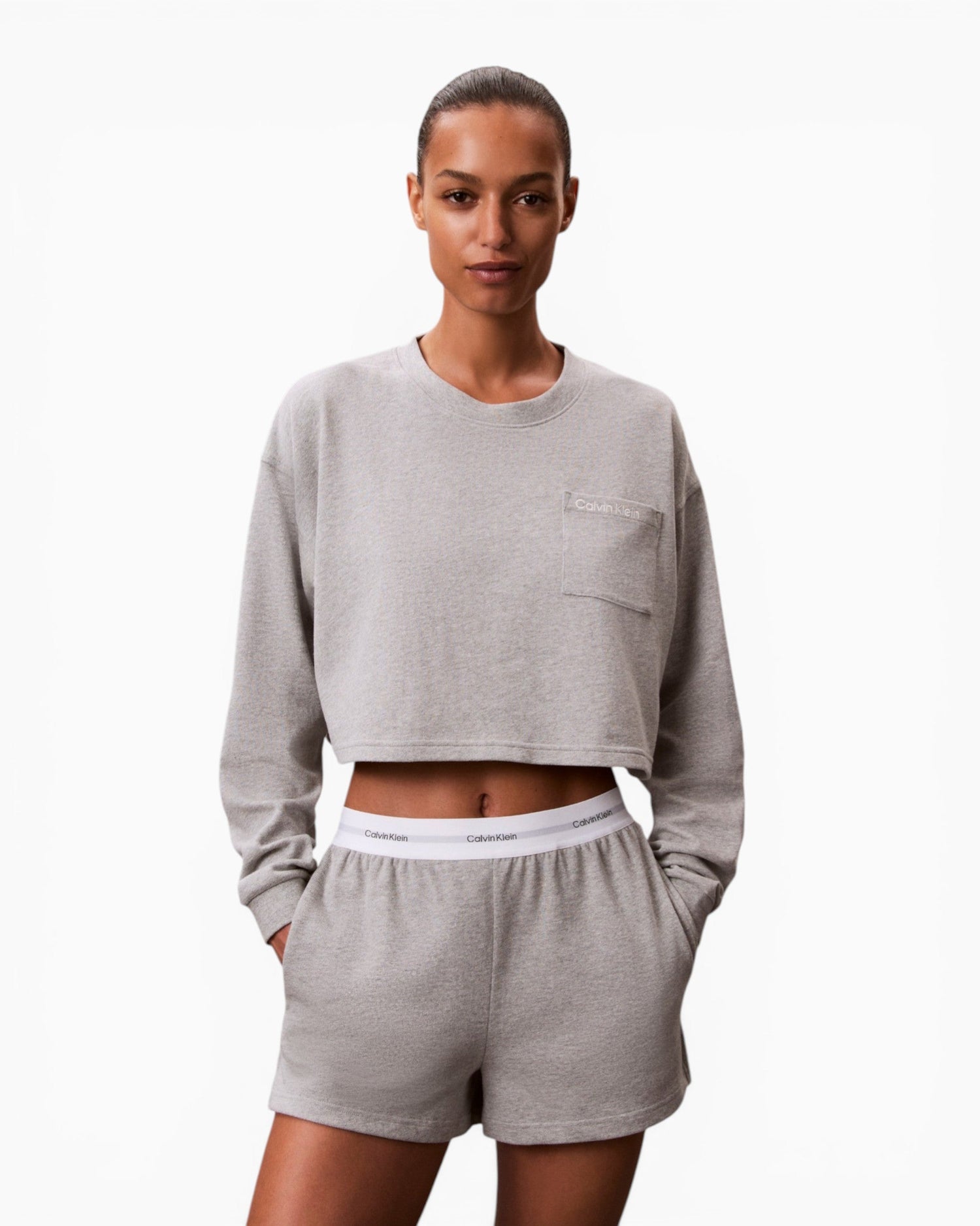 Calvin Klein Logo Jersey Pyjama Kadın Şort