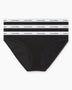 Calvin Klein Low Rise Bikini Briefs 3PK Modern Logo - Kadın Black/Black/Black