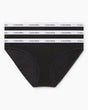 Calvin Klein Low Rise Bikini Briefs 3PK Modern Logo - Kadın Black/Black/Black