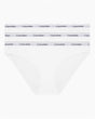 Calvin Klein Low Rise Bikini Briefs 3PK Modern Logo - Kadın White/White/White