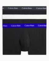 Calvin Klein Low Rise Trunk 3PK Cotton Stretch - Erkek B- Ptm Gry/ Spc Blu/ Vprs Gry Wbs