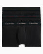Calvin Klein Low Rise Trunk 3PK Cotton Stretch - Erkek B-Woodrose/Fld Olv/Deep Rouge Lg