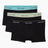 Calvin Klein Low Rise Trunk 3PK Icon Cotton Stretch - Erkek B-White/Beau Blue/Leafy Fun Wbs