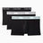 Calvin Klein Low Rise Trunk 3PK Microfiber Stretch - Erkek Black Bodies w/ Black/Light Cast/Fe