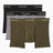 Calvin Klein Relaxed Trunks 3PK Icon Cotton Stretch - Erkek Black/Triple Stripe Black/Olive Nig