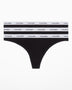 Calvin Klein Thong 3PK Modern Logo - Kadın Black/Black/Black