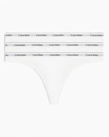 Calvin Klein Thong 3PK Modern Logo - Kadın White/White/White
