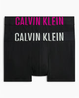 Calvin Klein Trunk 2PK Cotton Stretch - Erkek B-Celadon Tint/ Fuchsia Rose Logos