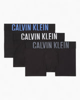 Calvin Klein Trunk 3PK Intense Power Cotton - Erkek Black Bodies W/ Turbulence/White/Ir